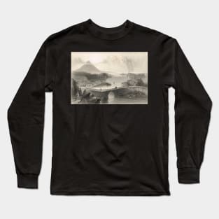 Pontoon Bridge, Lough Conn, Ireland Long Sleeve T-Shirt